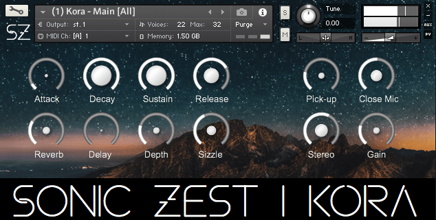 Sonic Zest Kora : instrument Kora VST pour rythmes africains