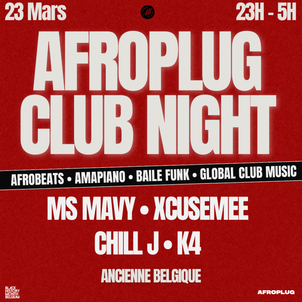 Brussels (Belgium) : Afroplug's Masterclass & Club Night at Ancienne Belgique, March 23rd 2024 ($100 Offered to Each Participant)