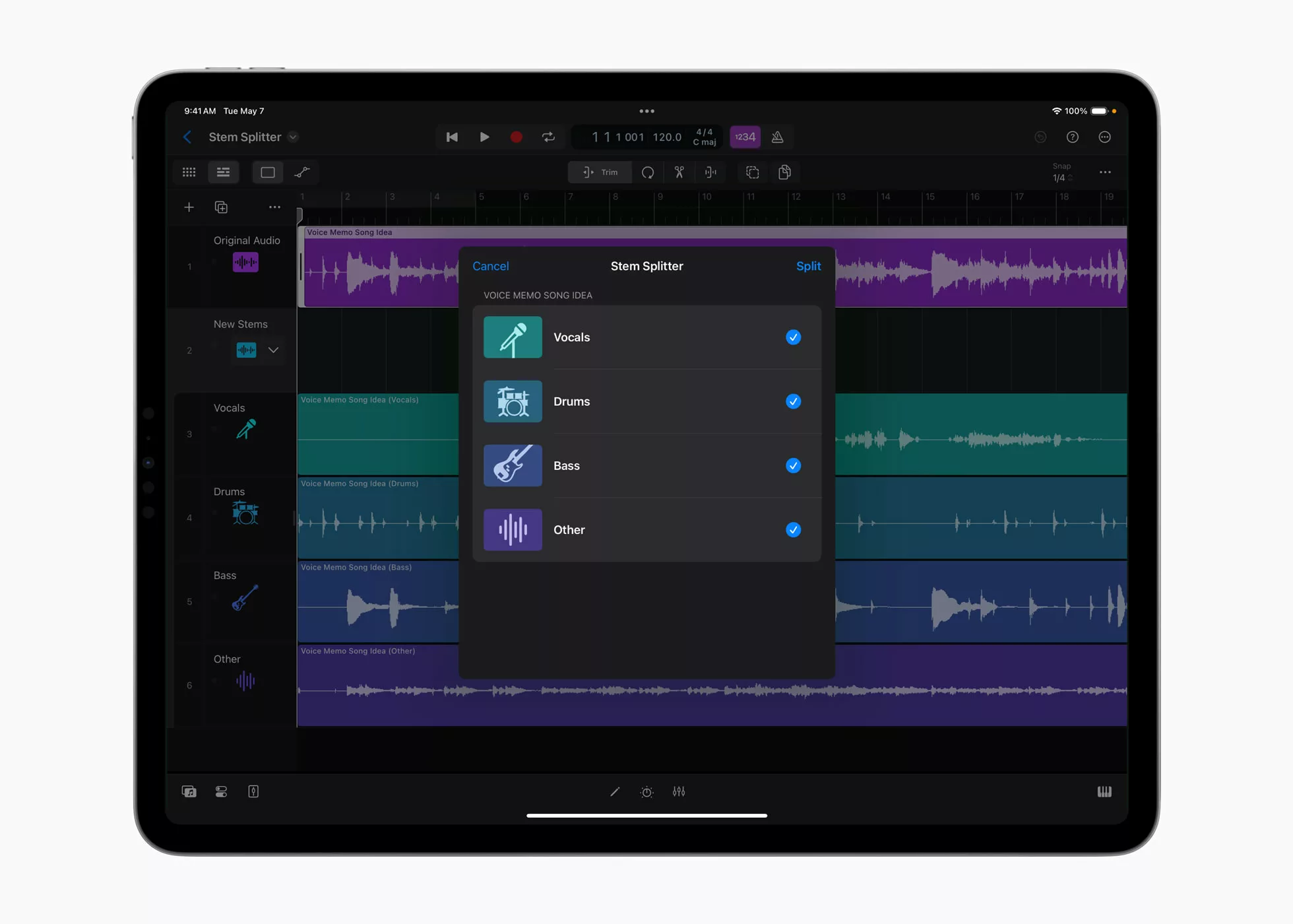 Logic Pro 11 Debuts with AI-Powered Features: AI Stem Separation Splitter